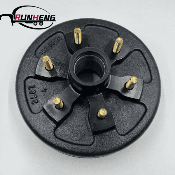 3.5K 10" 5 on 4.50 Drum; Bearing;L44649/L68149: 1/2-20 Press In Studs