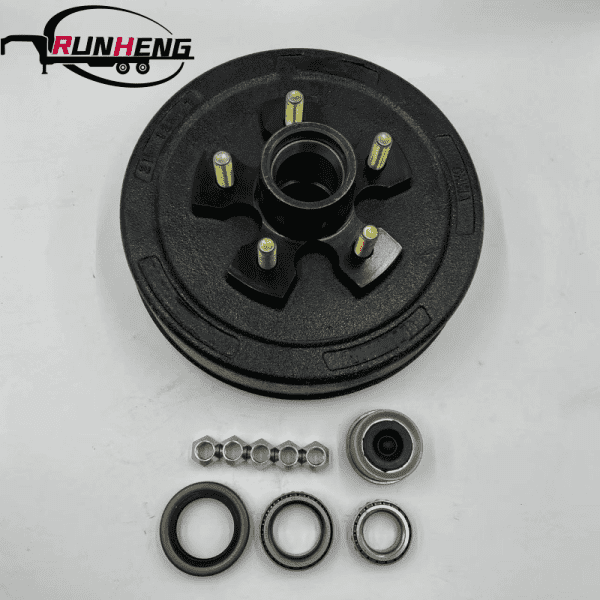 3.5K 10" 5 on 4.50 Drum; Bearing;L44649/L68149: 1/2-20 Press In Studs - Image 2