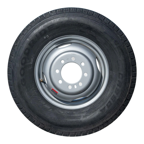 16" 14 ply Radial Trailer Tire & Wheel - ST 235/80 R16 8 lug Dual - Image 2
